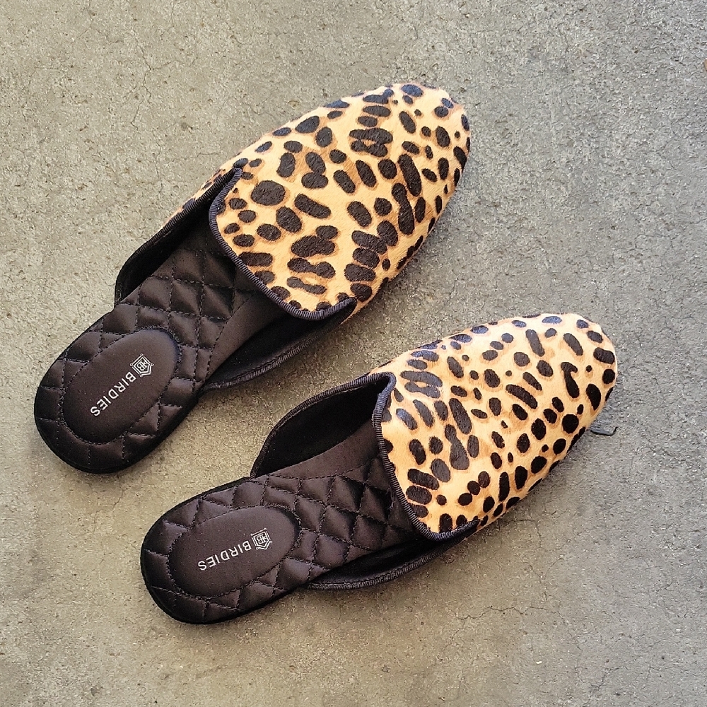 Birdies Brown and Black Slip On Shoe Leopard Print 5.5
